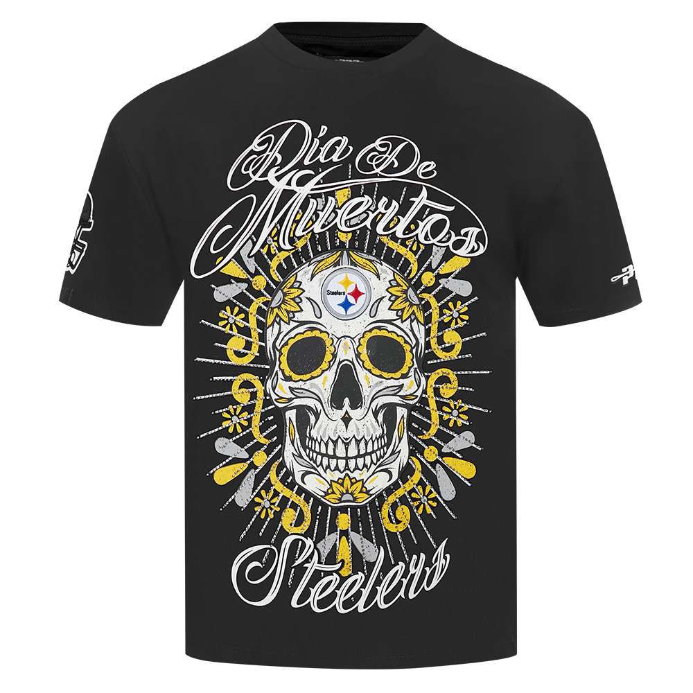 Pro Standard NFL Eternal Skull Drop Shoulder Tee Pittsburgh Steelers Black