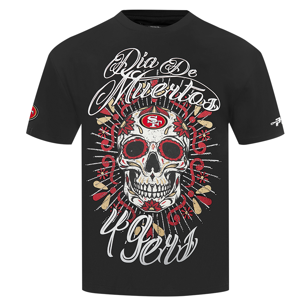 Pro Standard NFL Eternal Skull Drop Shoulder Tee San Francisco 49ers Black