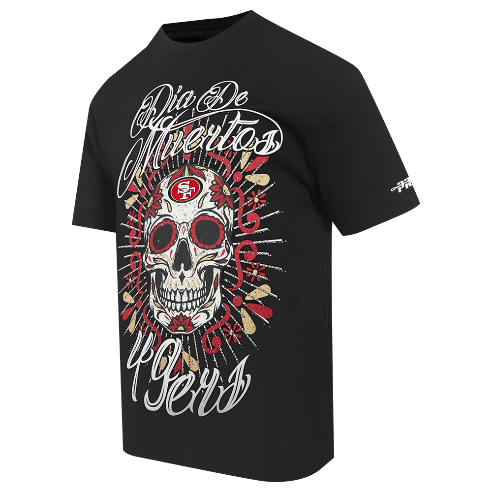 Pro Standard NFL Eternal Skull Drop Shoulder Tee San Francisco 49ers Black