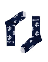 Foot-ies AFL Carlton Blues Mascot Sneaker 2 Pack