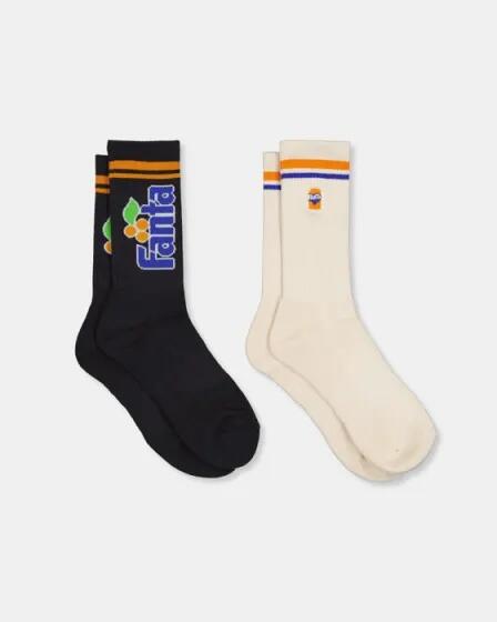 Foot ies Fanta Thirst Sneaker Sock 2 Pack Baritone Cream