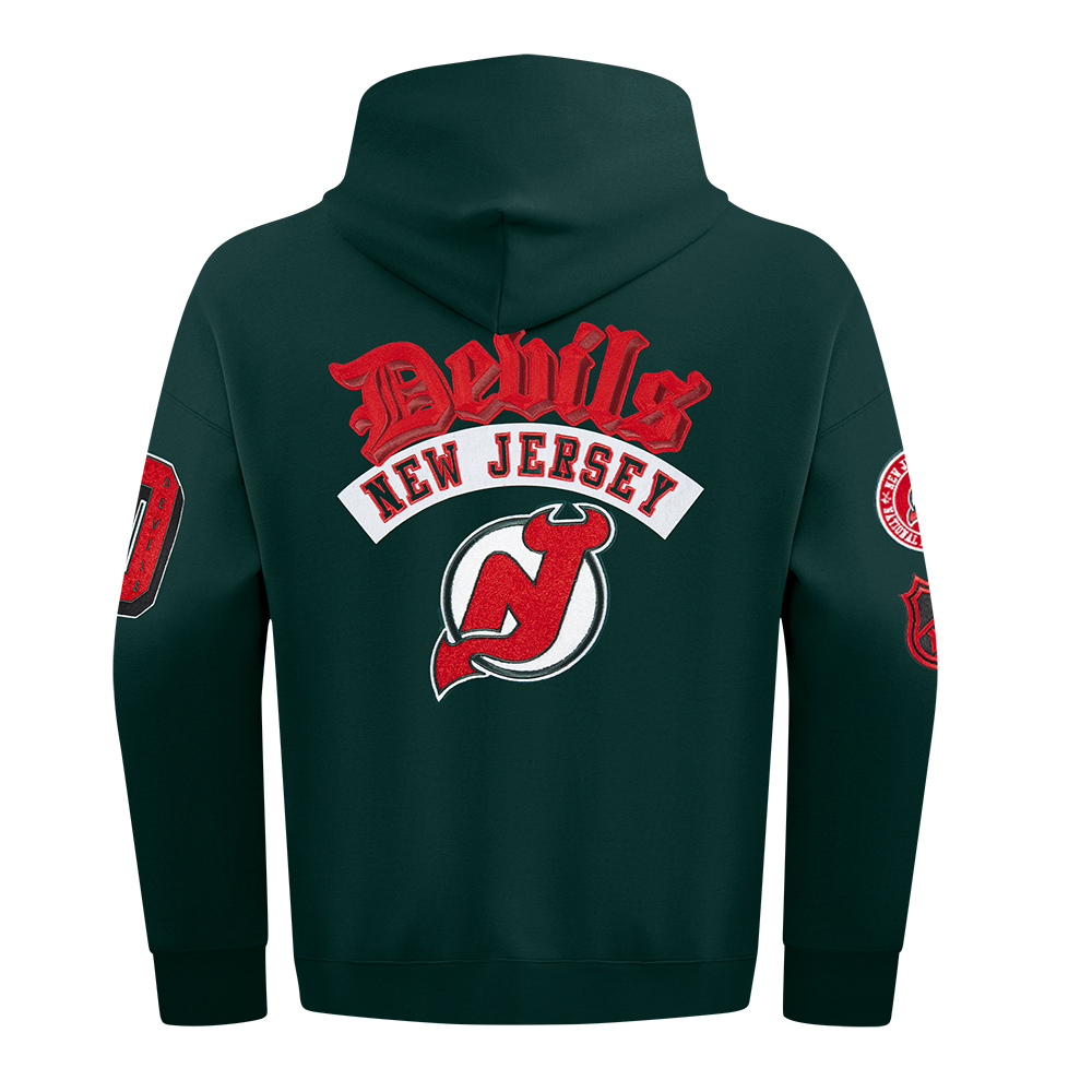 Pro Standard NHL Best Of Drop Shoulder Hoodie New Jersey Devils Forest Green