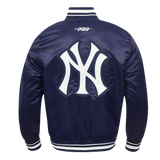 Pro Standard MLB City Ransom Satin Jacket New York Yankees Midnight Navy