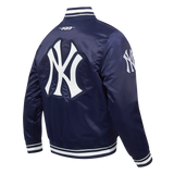 Pro Standard MLB City Ransom Satin Jacket New York Yankees Midnight Navy