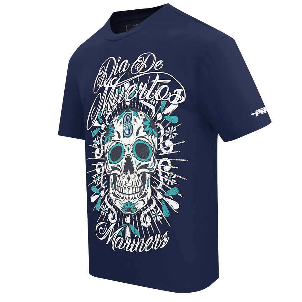 Pro Standard MLB Eternal Skull Drop Shoulder Tee Seattle Mariners Navy