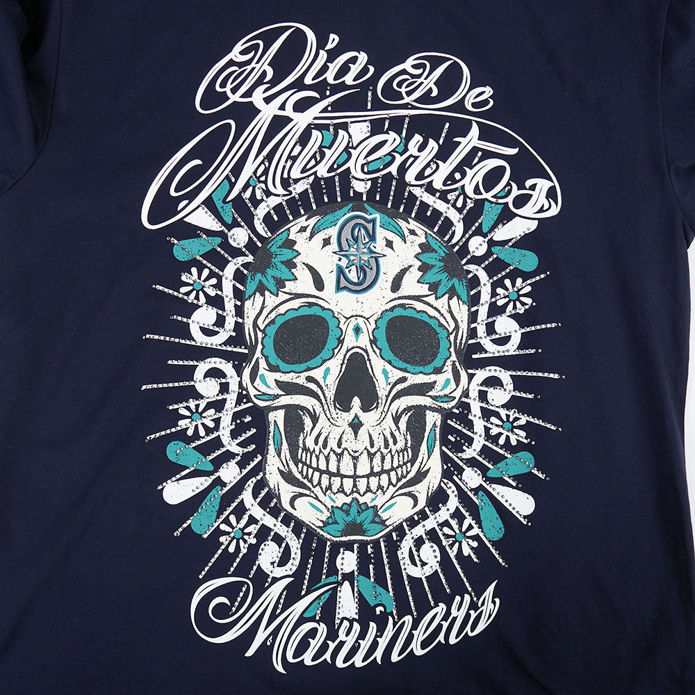 Pro Standard MLB Eternal Skull Drop Shoulder Tee Seattle Mariners Navy