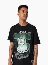 Mitchell & Ness NBA Hardlight Tee Boston Celtics Faded Black