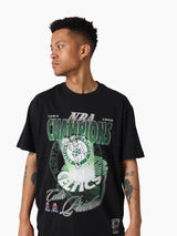 Mitchell & Ness NBA Hardlight Tee Boston Celtics Faded Black