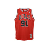 Mitchell & Ness NBA Youth Swingman Jersey Chicago Bulls Dennis Rodman #91 97-98 Red