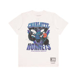 Mitchell & Ness Youth NBA Trigon Tee Charlotte Hornets Vintage White