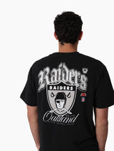 Mitchell & Ness NFL Gothic Script Tee Las Vegas Raiders Faded Black