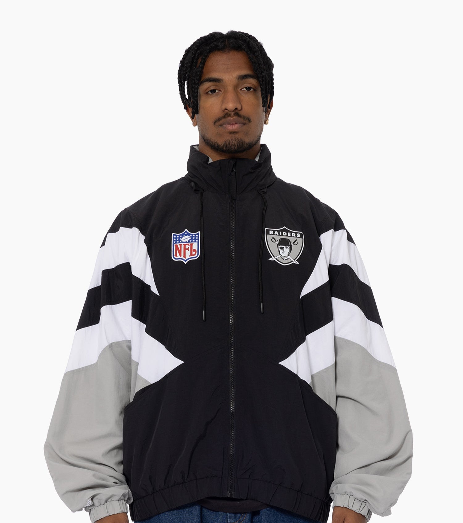Mitchell & Ness NFL Spray Jacket Las Vegas Raiders Black Grey