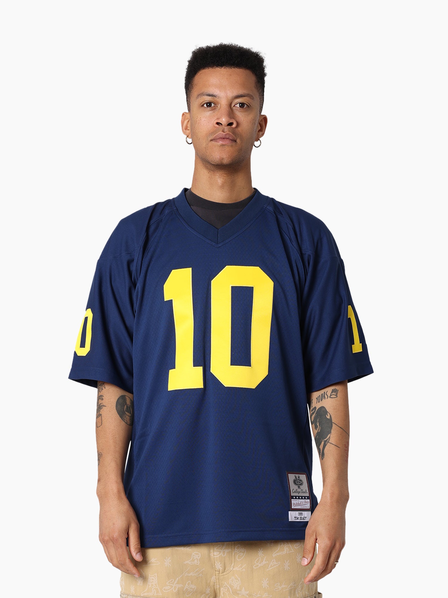 Mitchell & Ness NCAA Legacy Jersey University Of Michigan Tom Brady #10 1999