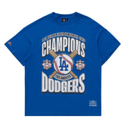 Majestic MLB League Champs Boxy OS Tee Los Angeles Dodgers Blue