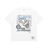 Mitchell & Ness NBA 17 Time Champs Graffiti Tee Los Angeles Lakers Vintage White