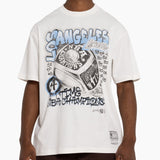 Mitchell & Ness NBA 17 Time Champs Graffiti Tee Los Angeles Lakers Vintage White