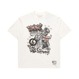 Mitchell & Ness NBA 6 Time Champs Graffiti Tee Chicago Bulls Unbleached