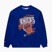 Mitchell & Ness NBA Abstract Logo Crew New York Knicks Blue