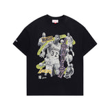 Mitchell & Ness NBA Abstract Player Tee Los Angeles Lakers Magic Johnson Faded Black