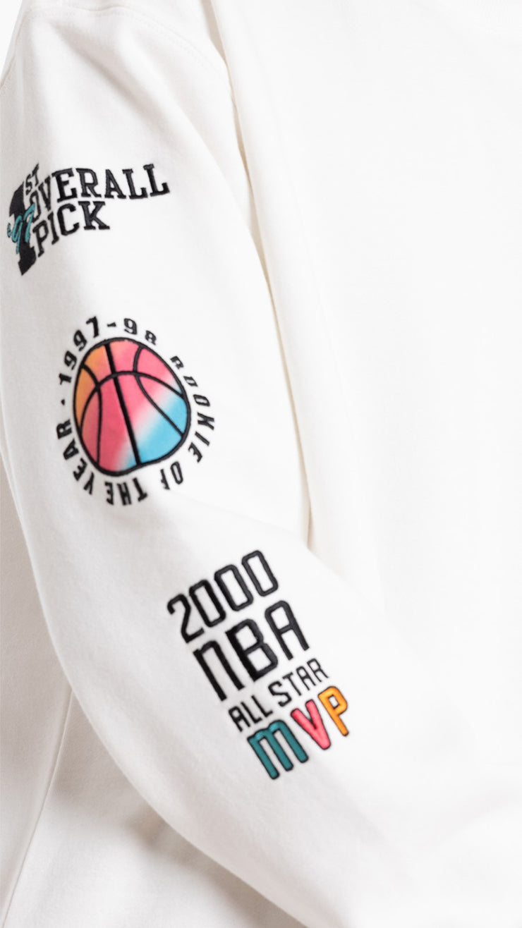 Mitchell & Ness NBA Accolade Crew San Antonio Spurs Vintage White