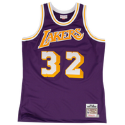 Mitchell & Ness NBA Youth Swingman Jersey Los Angeles Lakers Magic Johnson 32 Road 84-85 Purple