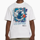 Mitchell & Ness NBA Brush Off 3.0 Tee Charlotte Hornets Vintage White