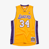 Mitchell & Ness NBA Swingman Jersey Los Angeles Lakers Shaquille O’Neal #34 99-00 Yellow