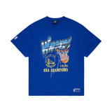 NBA Essentials NBA Barron Vintage Tee Golden State Warriors Rush Blue