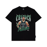 NBA Essentials Vintage Youth Tee Boston Celtics Tatum Solid Black