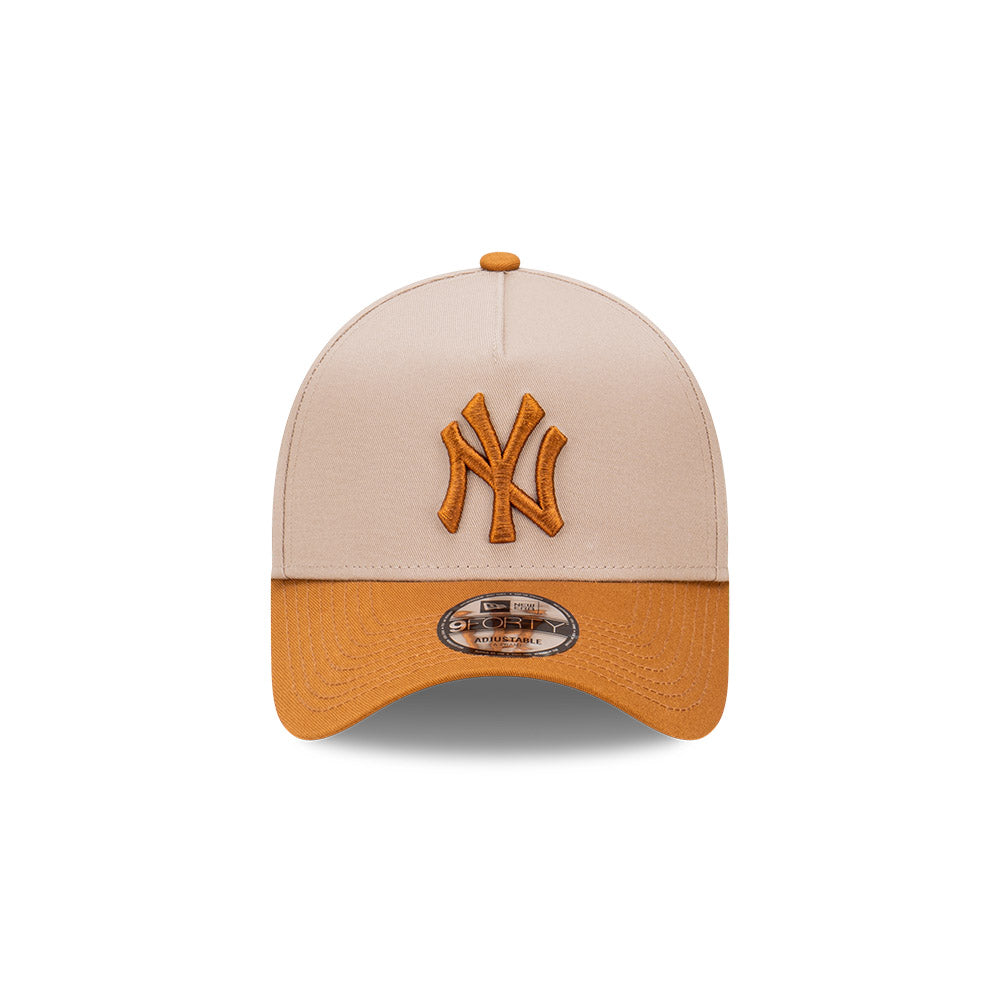 New Era 9Forty A-Frame MLB Seasonal Tonal New York Yankees Toasted Peanut