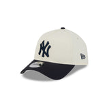 New Era 9Forty A-Frame MLB Side Script New York Yankees Chrome Navy