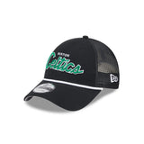 New Era 9Forty Trucker NBA Team Script Boston Celtics Black