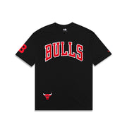 New Era NBA Higher Grade Oversized T-Shirt Chicago Bulls Black