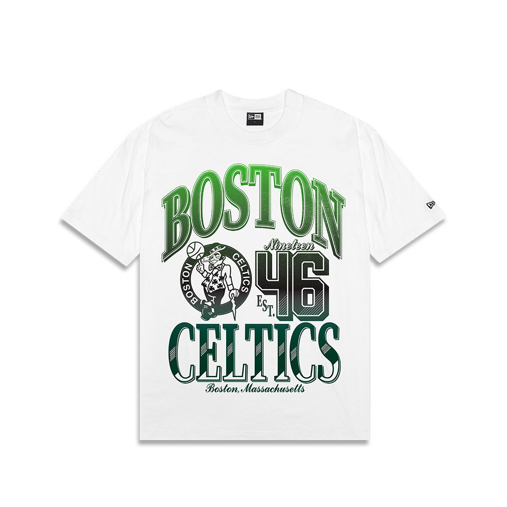 New Era NBA Rivals Oversized Tee Boston Celtics White