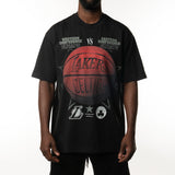 New Era NBA Rivals Oversized Tee Los Angeles Lakers Vs Boston Celtics Black