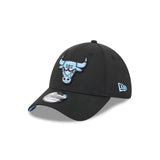 New Era 39Thirty NBA Black Sky Blue Chicago Bulls