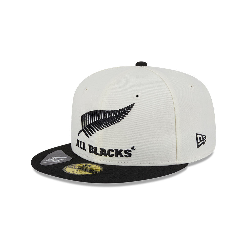 New Era 59Fifty Rugby Union Chrome 2Tone All Blacks