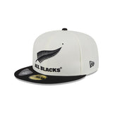 New Era 59Fifty Rugby Union Chrome 2Tone All Blacks