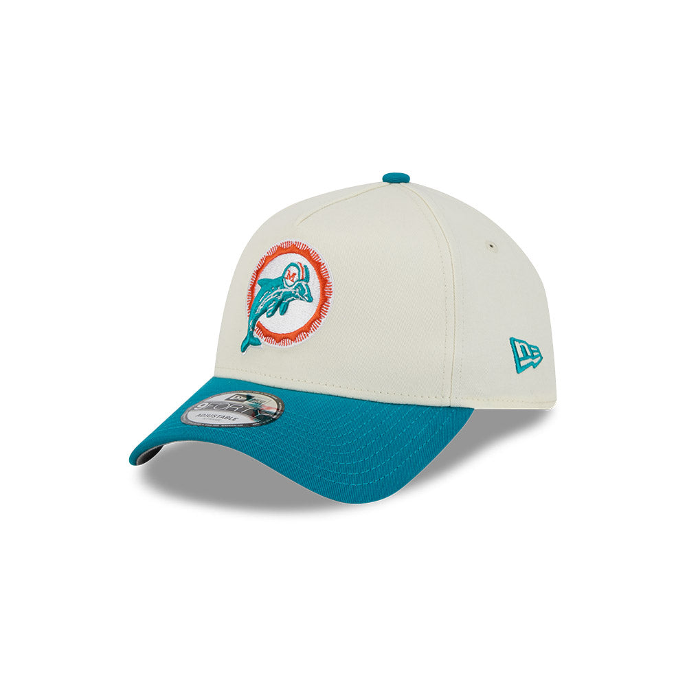 New Era 9Forty A-Frame NFL Superbowl 2Tone Miami Dolphins Chrome White