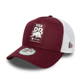 New Era 9Forty F1 E-Frame Trucker Visa Cash App Racing Bulls Burgundy