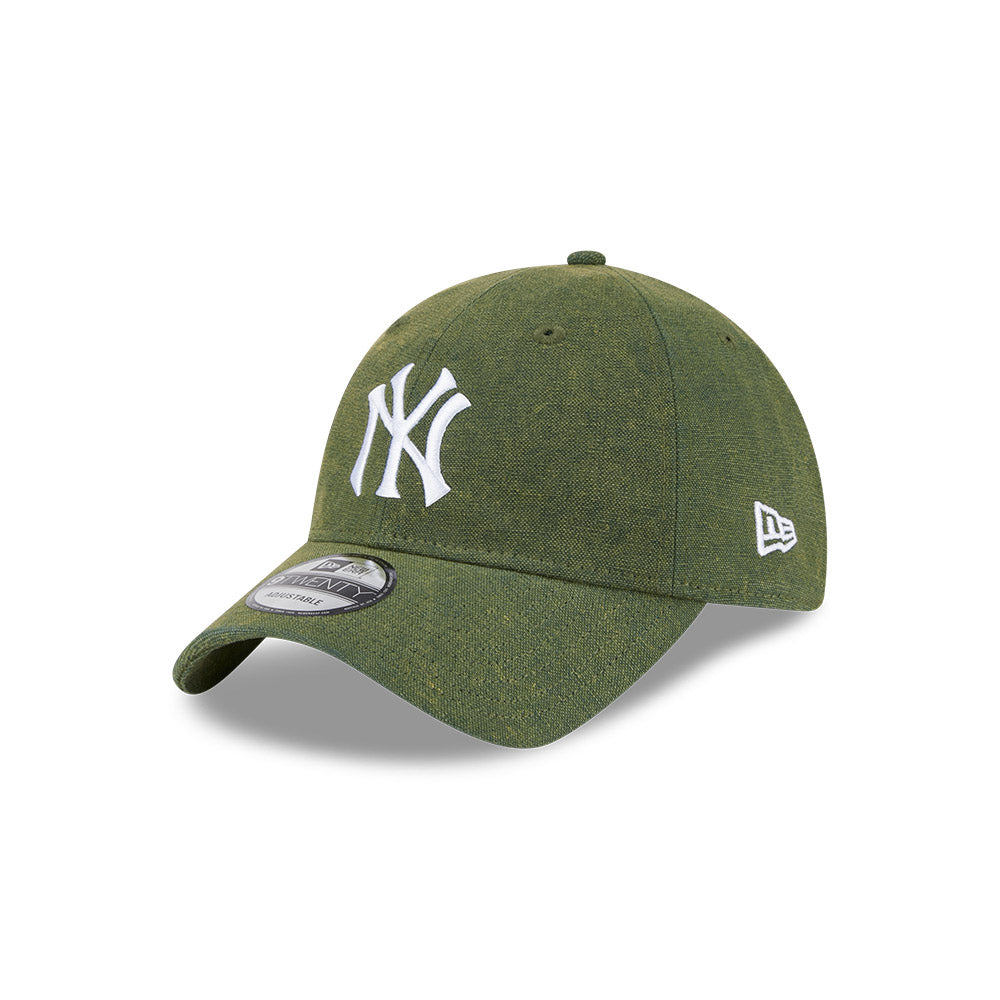New Era 9Twenty MLB Vintage Canvas Wash New York Yankees Dark Green