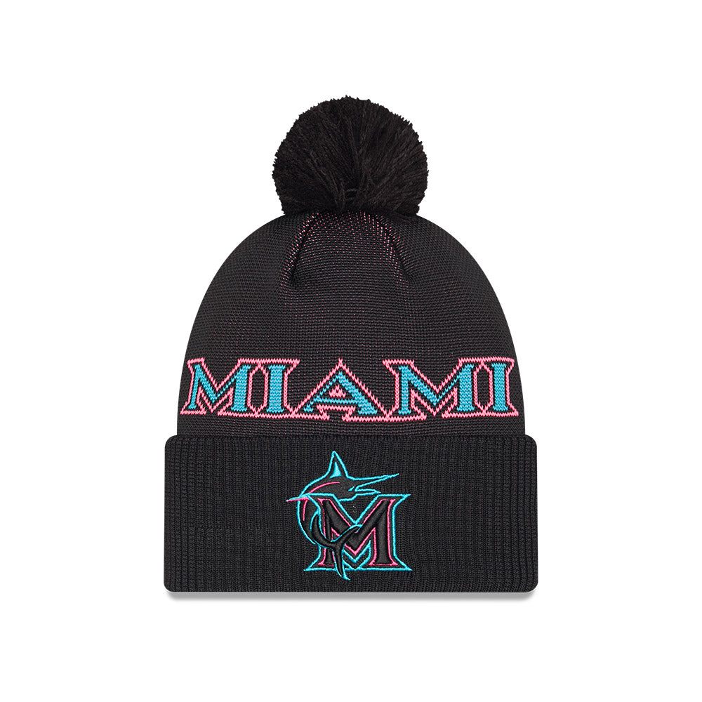 New Era Beanie MLB City Connect 25 Miami Marlins