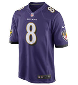 Nike NFL Game Jersey Baltimore Ravens Lamar Jackson #8 Purple