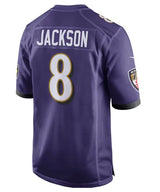 Nike NFL Game Jersey Baltimore Ravens Lamar Jackson #8 Purple