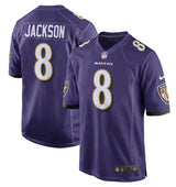 Nike NFL Game Jersey Baltimore Ravens Lamar Jackson #8 Purple