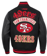 Pro Standard NFL Best Of Wool Varsity Jacket San Francisco 49ers Black/Red