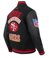Pro Standard NFL Best Of Wool Varsity Jacket San Francisco 49ers Black/Red