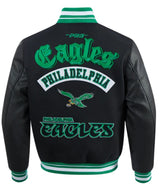 Pro Standard NFL Best Of Wool Varsity Jacket Philadelphia Eagles Black/Green