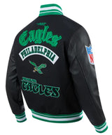 Pro Standard NFL Best Of Wool Varsity Jacket Philadelphia Eagles Black/Green