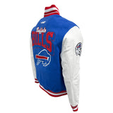 Pro Standard NFL Team Badge Wool Varsity Jacket Buffalo Bills Royal Blue/Red